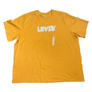 Levi’s Logo Orange Men's T-shirt 2X NWT